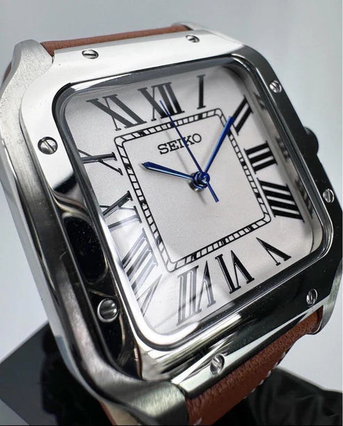SANTOS WHITE (LEATHER STRAP) MOD