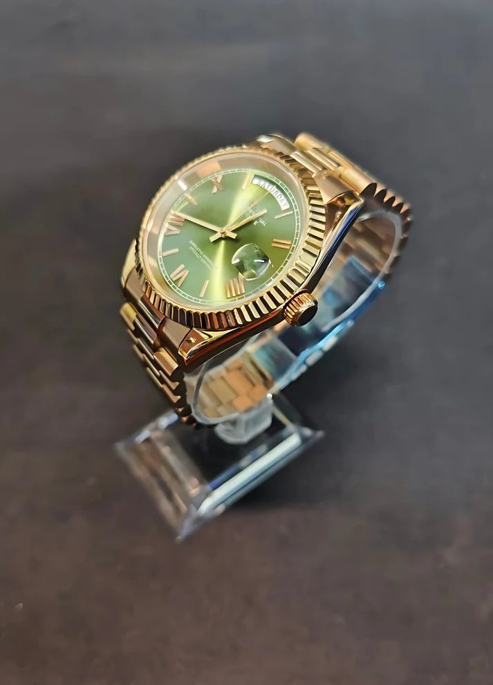 DAYDATE ROSE GOLD OLIVE