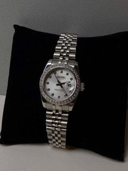 DATEJUST WHITE SILVER GEM MOD