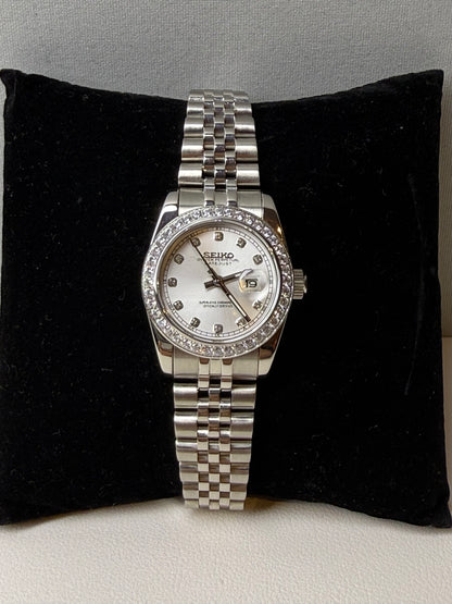 DATEJUST WHITE SILVER GEM MOD