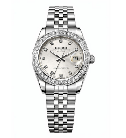 DATEJUST WHITE SILVER GEM MOD