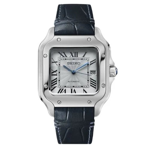 SANTOS WHITE (BLUE LEATHER STRAP) MOD