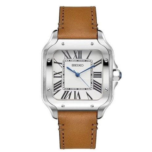 SANTOS WHITE (LEATHER STRAP) MOD