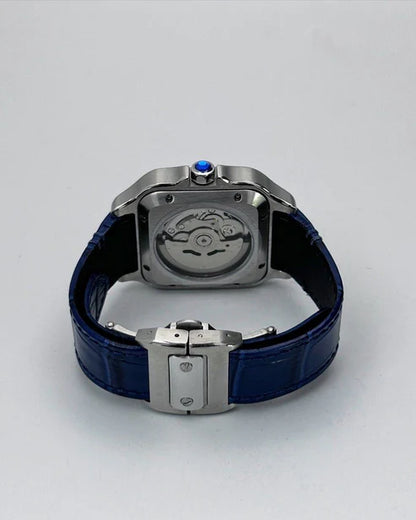 SANTOS WHITE (BLUE LEATHER STRAP) MOD