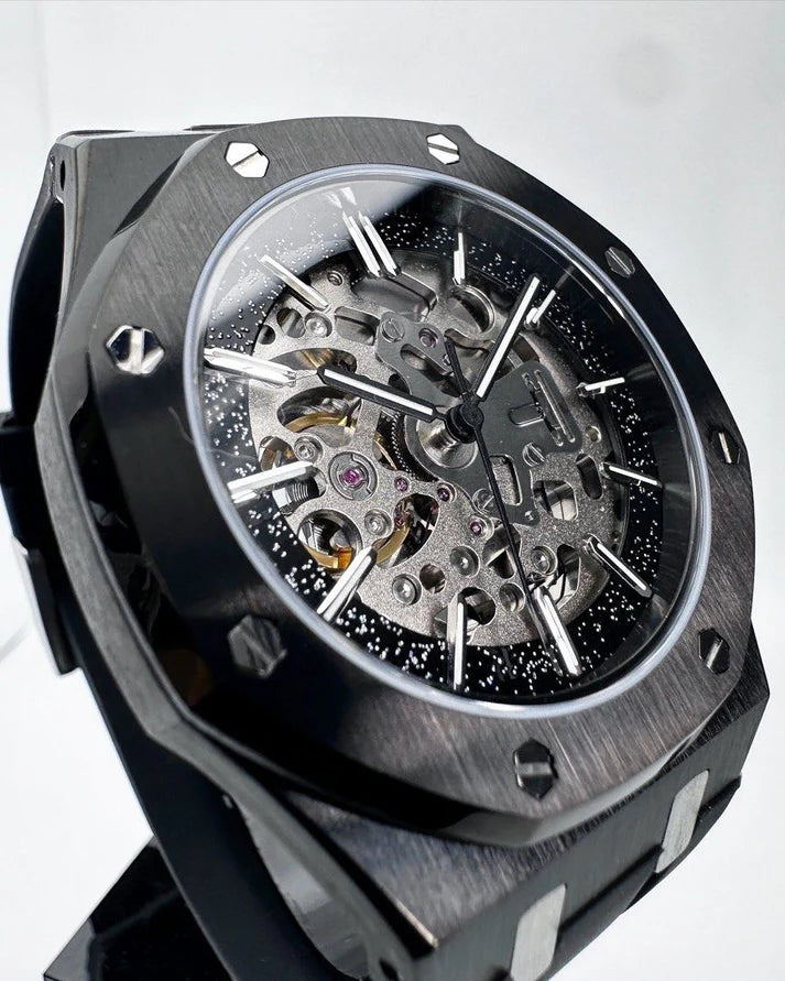 ROYAL OAK SKELETON BLACKED OUT RUBBER MOD