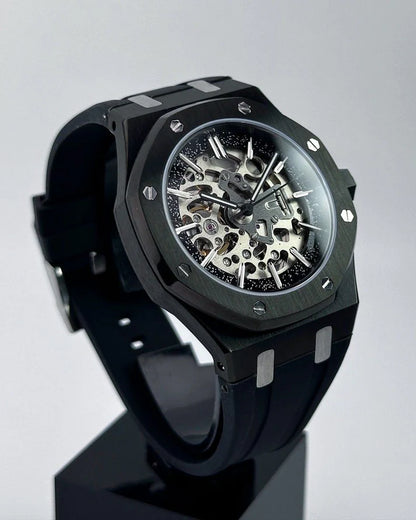 ROYAL OAK SKELETON BLACKED OUT RUBBER MOD
