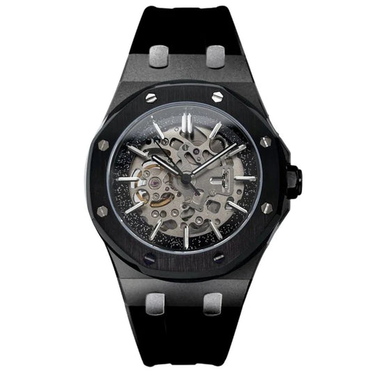 ROYAL OAK SKELETON BLACKED OUT RUBBER MOD