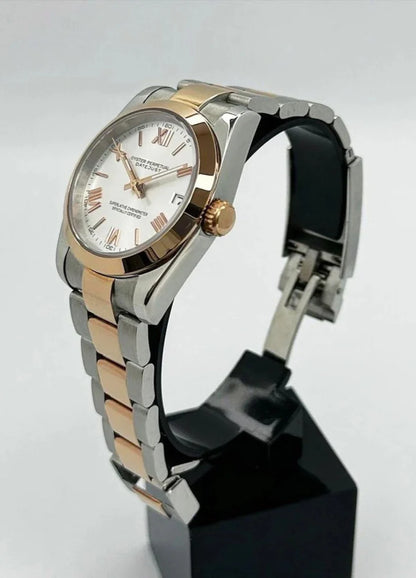 OYSTER TWO TONE ROSE GOLD ROMAN MOD
